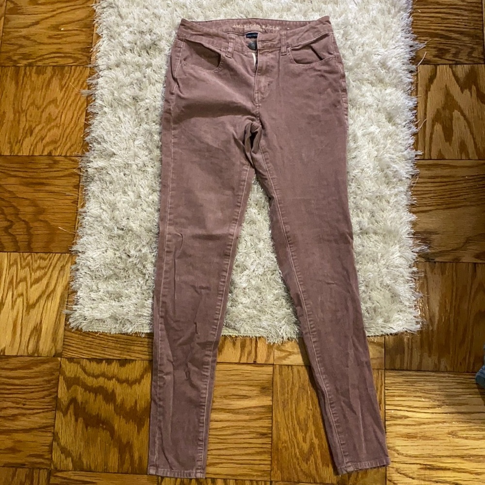 Blush pink corduroy jeans